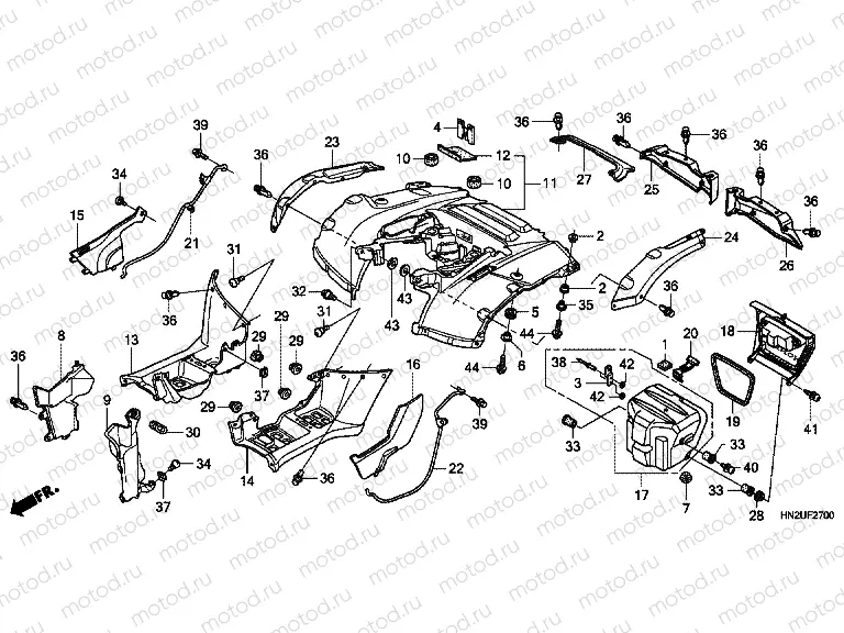 F-27 REAR FENDER
