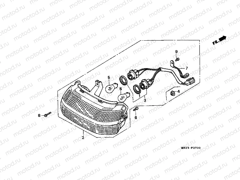 F-27 REAR LAMP