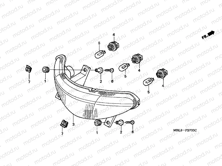 F-27 REAR LAMP