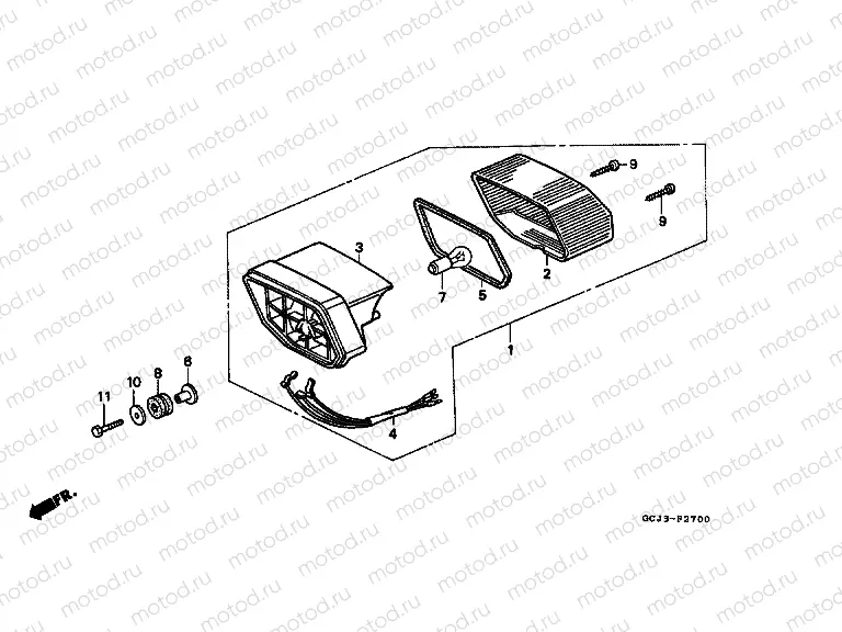 F-27 REAR LAMP