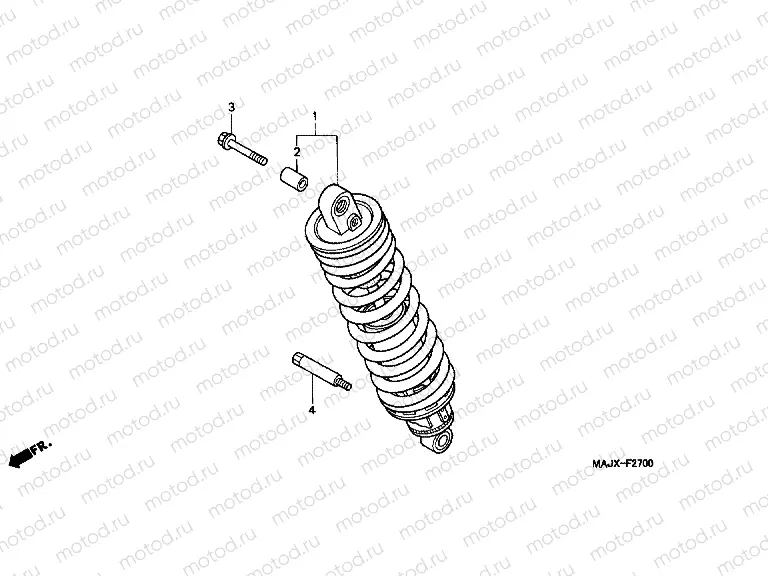 F-27 REAR SHOCK ABSORBER