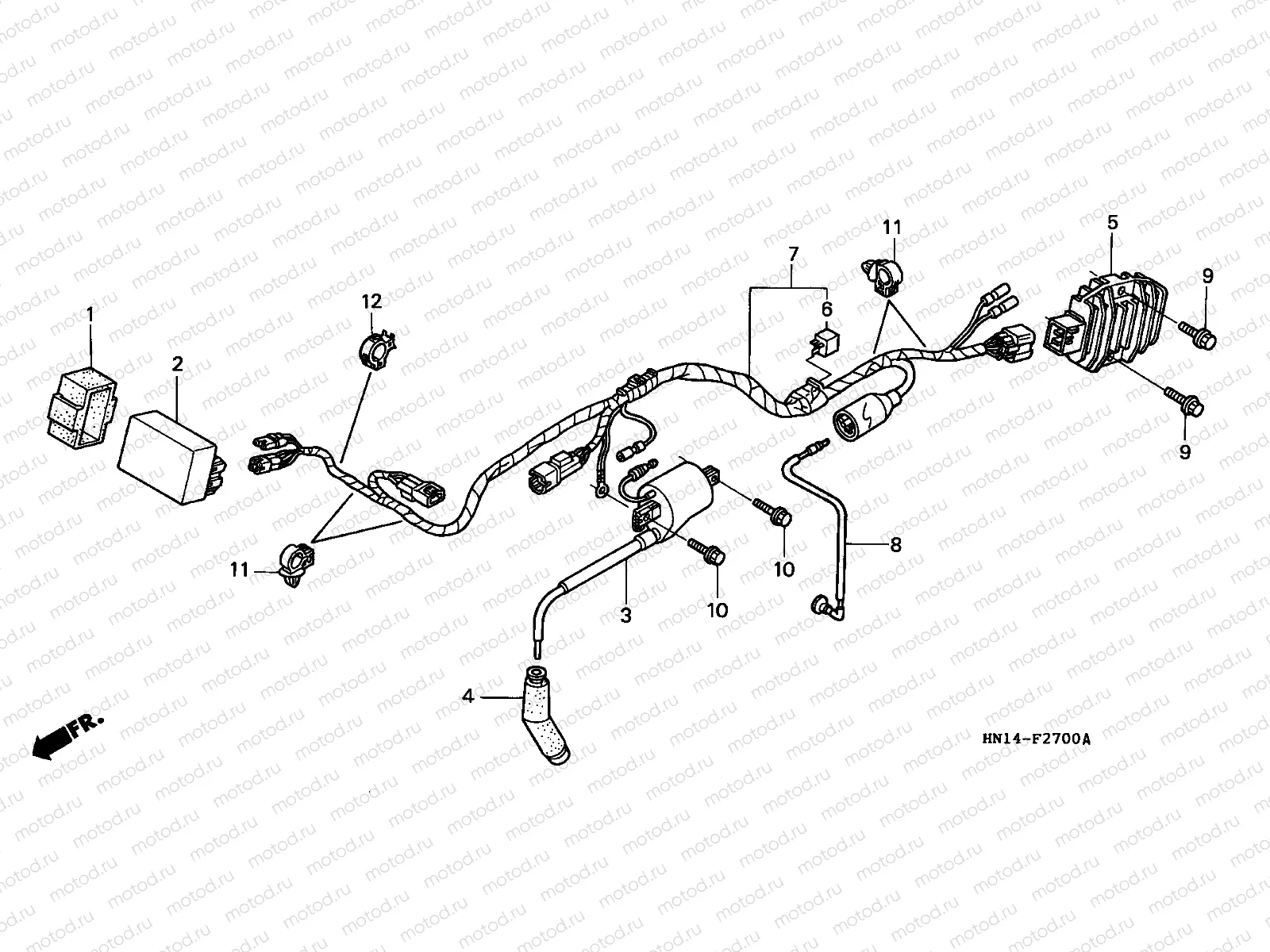 F-27 WIRE HARNESS (TRX400EXX-4)
