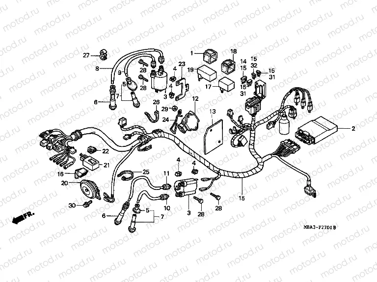 F-27 WIRING HARNESS