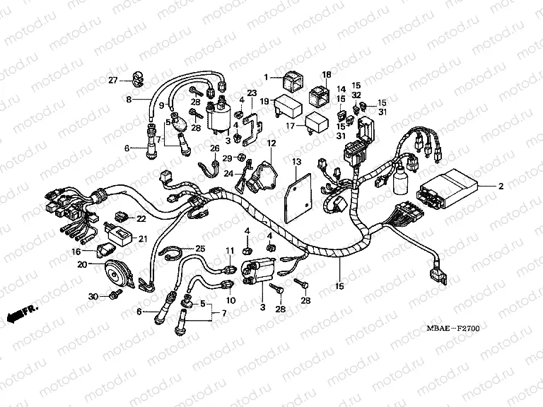 F-27 WIRING HARNESS