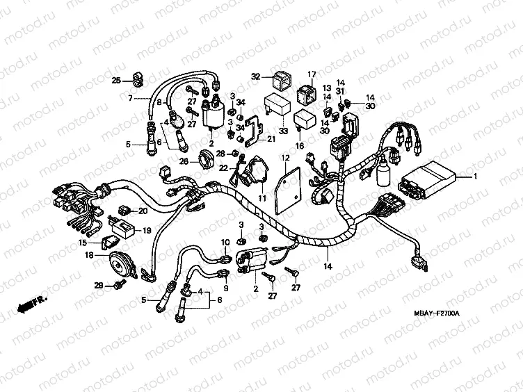 F-27 WIRING HARNESS