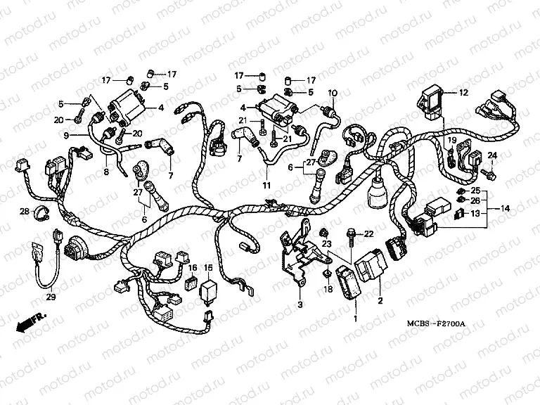 F-27 WIRING HARNESS