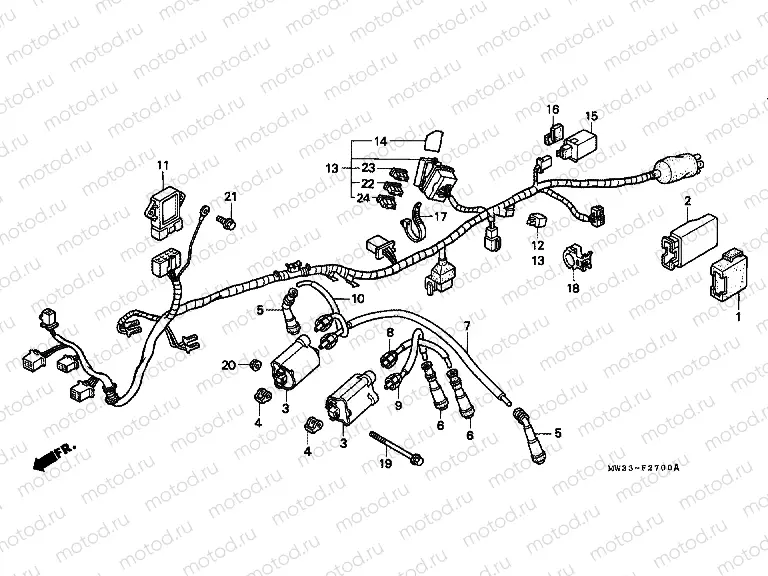 F-27 WIRING HARNESS (CB750)