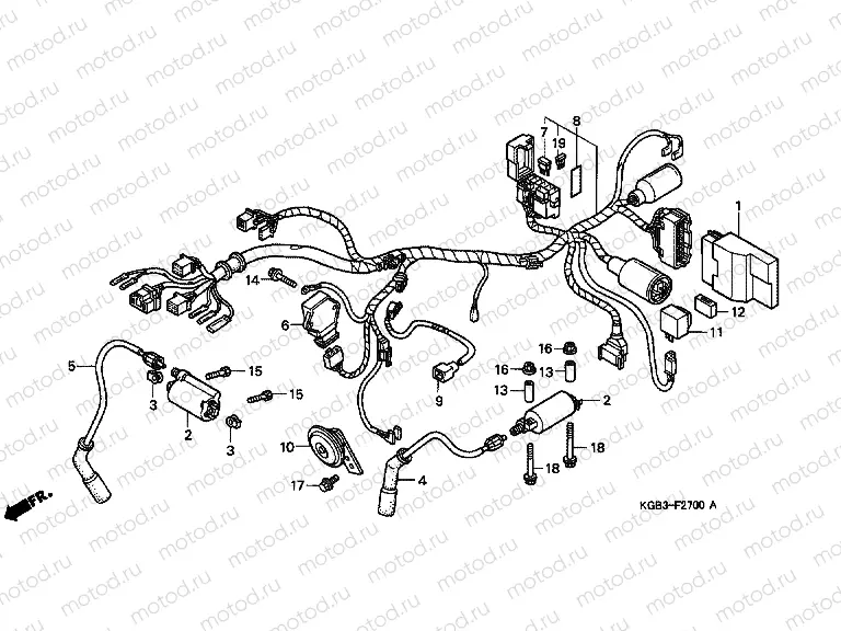 F-27 WIRING HARNESS / IGNITION COIL