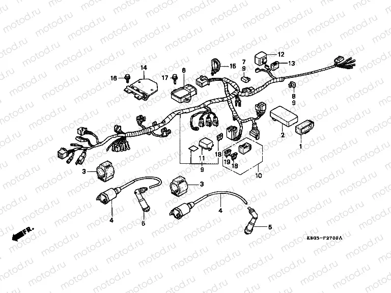 F-27 WIRING HARNESS / IGNITION COIL