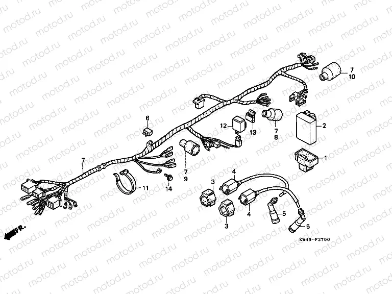 F-27 WIRING HARNESS / IGNITION COIL