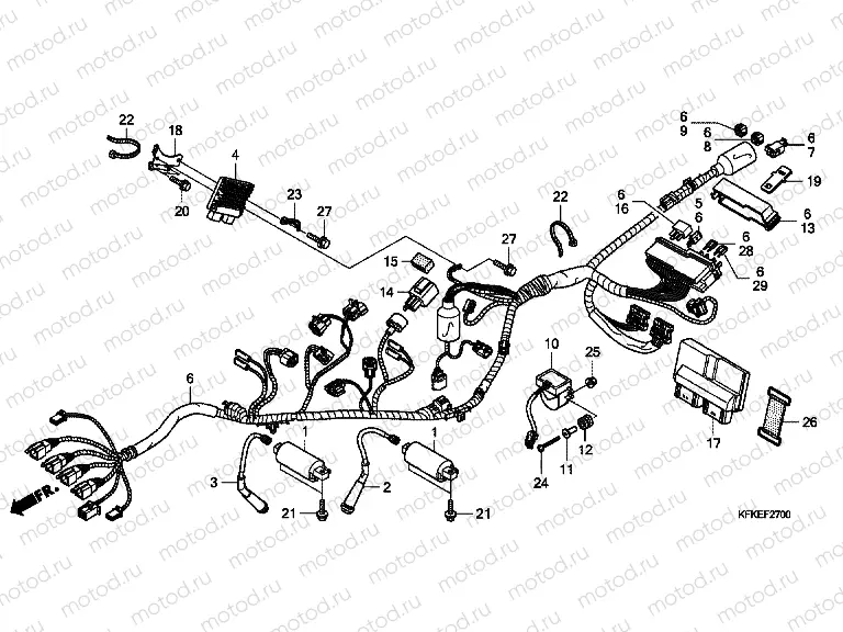 F-27 WIRING HARNESS / IGNITION COIL