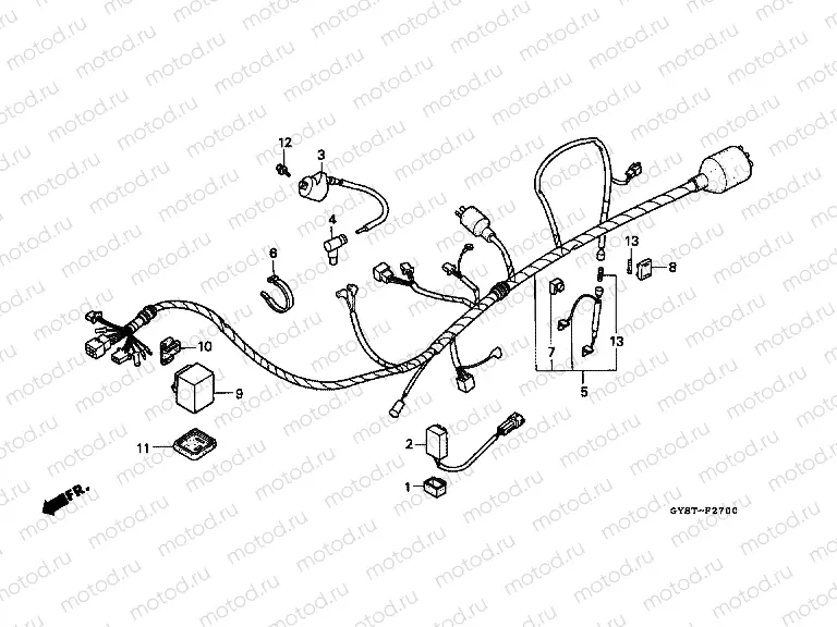 F-27 WIRING HARNESS / IGNITION COIL