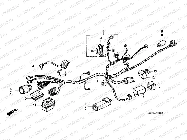 F-27 WIRING HARNESS / IGNITION COIL
