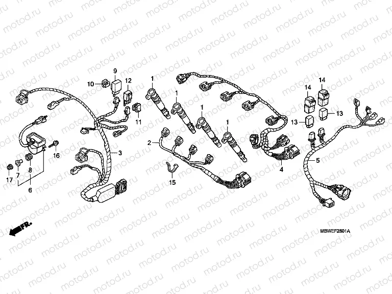 F-28-1 ADDITIONAL WIRING HARNESS