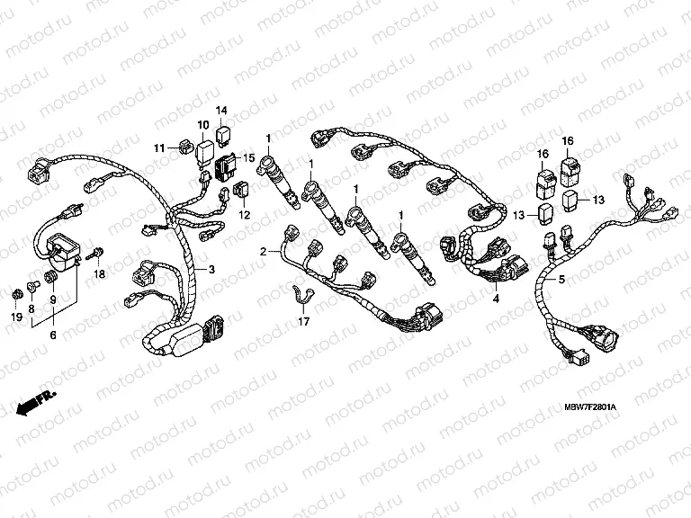 F-28-1 ADDITIONAL WIRING HARNESS