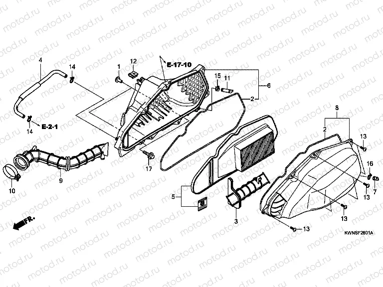 F-28-1 AIR FILTER (WW125SD)