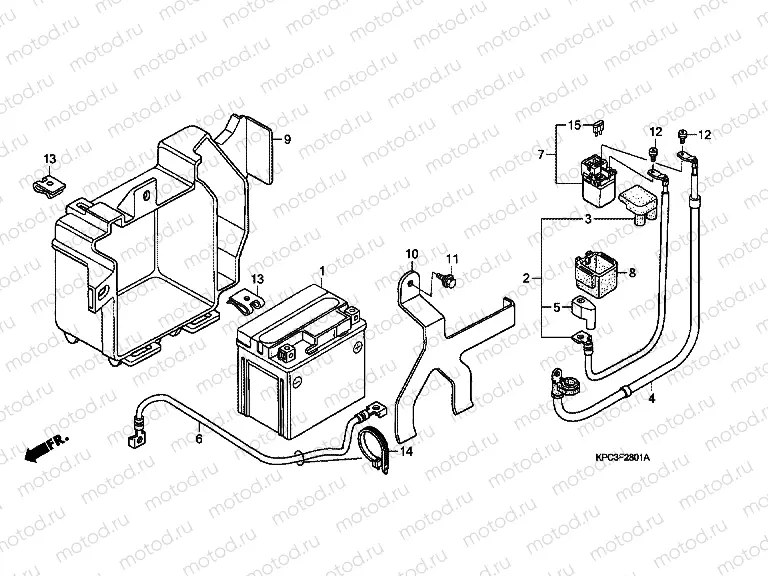 F-28-1 BATTERY (XL125V7 / 8)