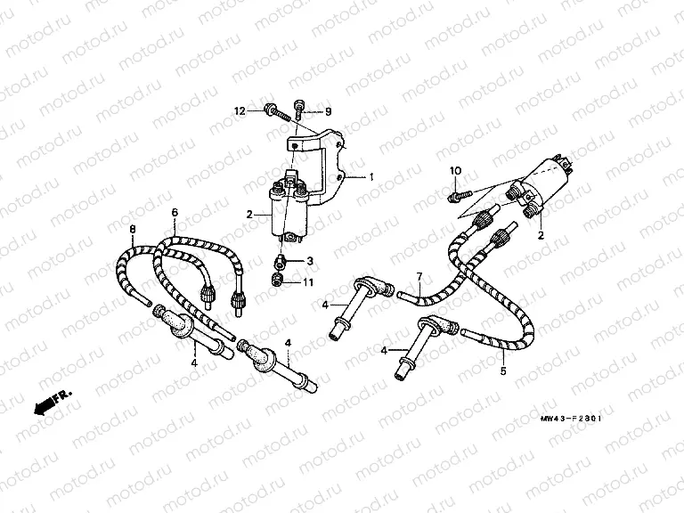 F-28-1 IGNITION COIL
