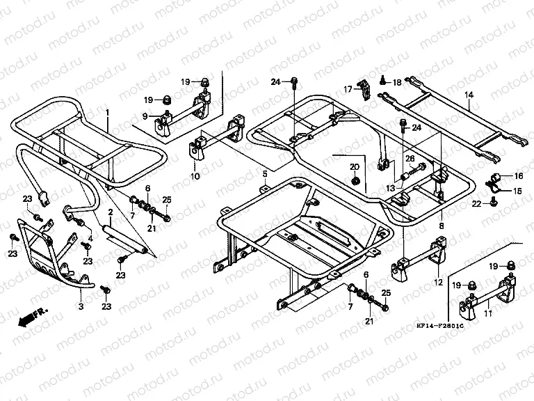 F-28-1 TRUNK HOLDER (TRX200D)