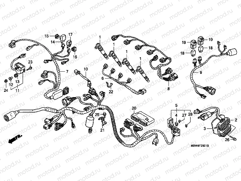 F-28-1 WIRING HARNESS (01 -03)
