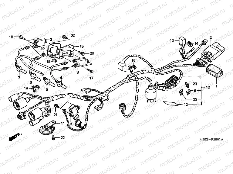 F-28-1 WIRING HARNESS (CB600F22)