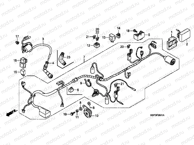 F-28-1 WIRING HARNESS (CBF1507 / M7 / M9 / MA)