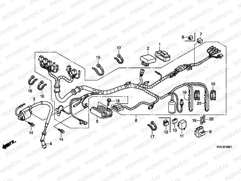 F-28-1 WIRING HARNESS (GLH125SH)
