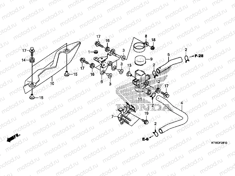 F-28-10 AIR CHARGER COMPRESSOR VALVE