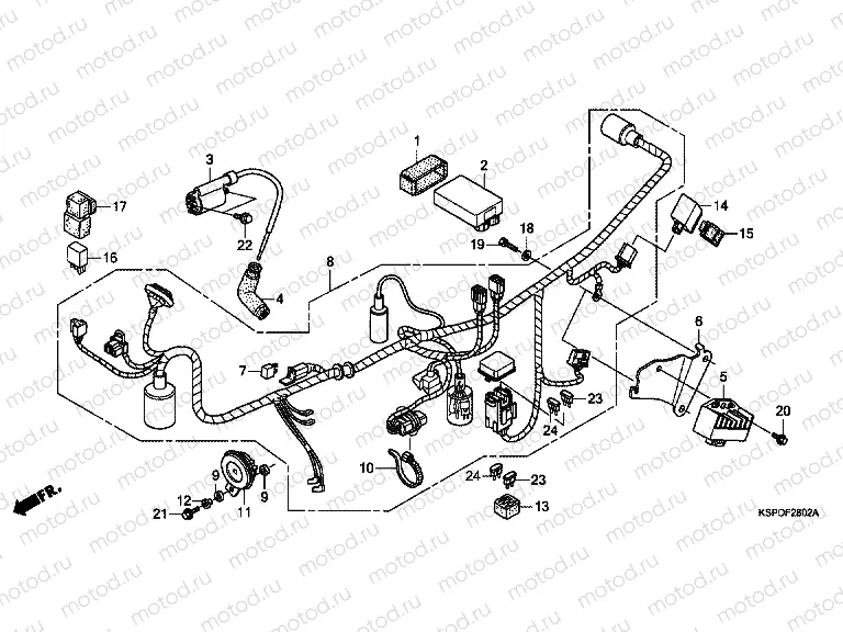 F-28-2 WIRING HARNESS (CBF150MB / MC)