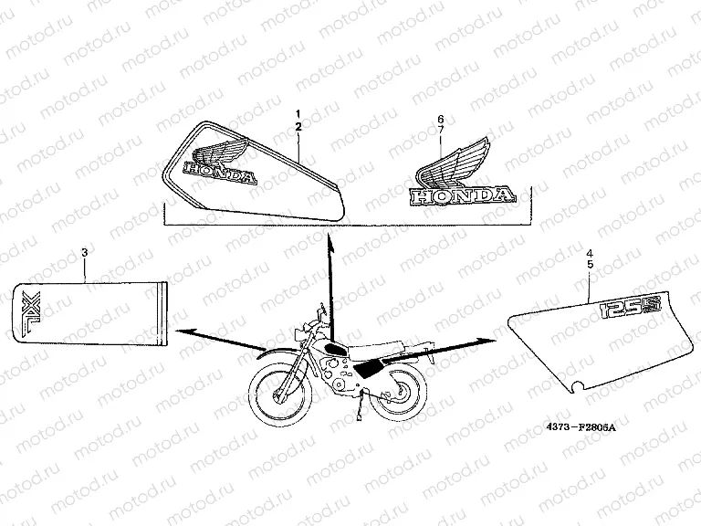 F-28-5 EMBLEM (XL125SD)