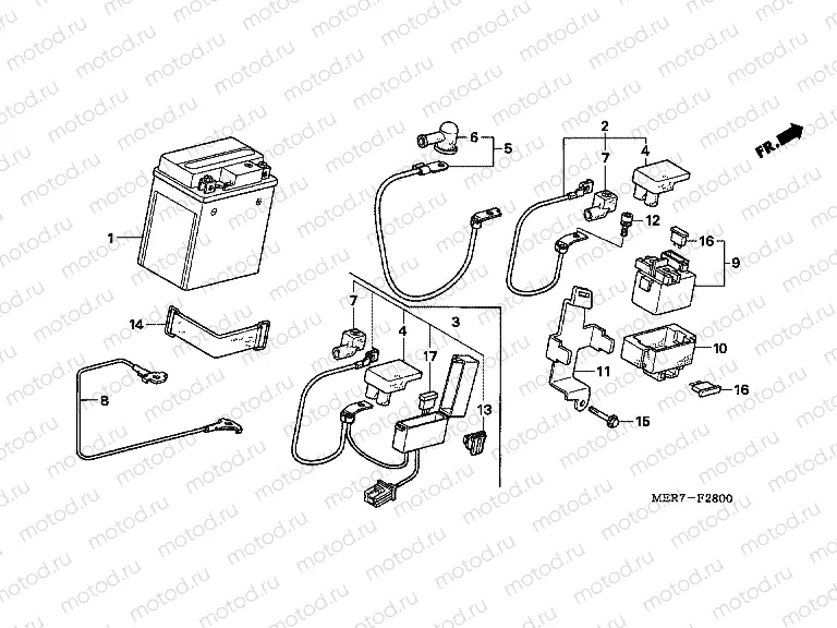 F-28 BATTERY (CBF600S6 / SA6 / N6 / NA6)