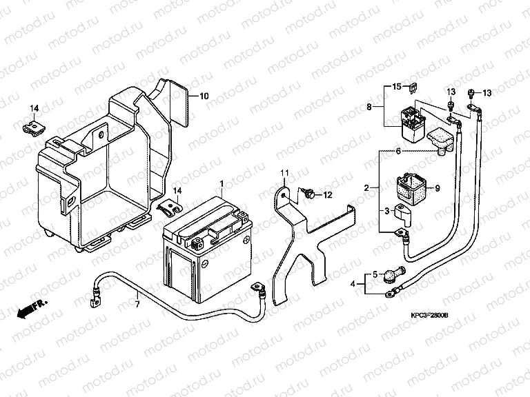 F-28 BATTERY (XL125V1 / 2/3/4/5/6)