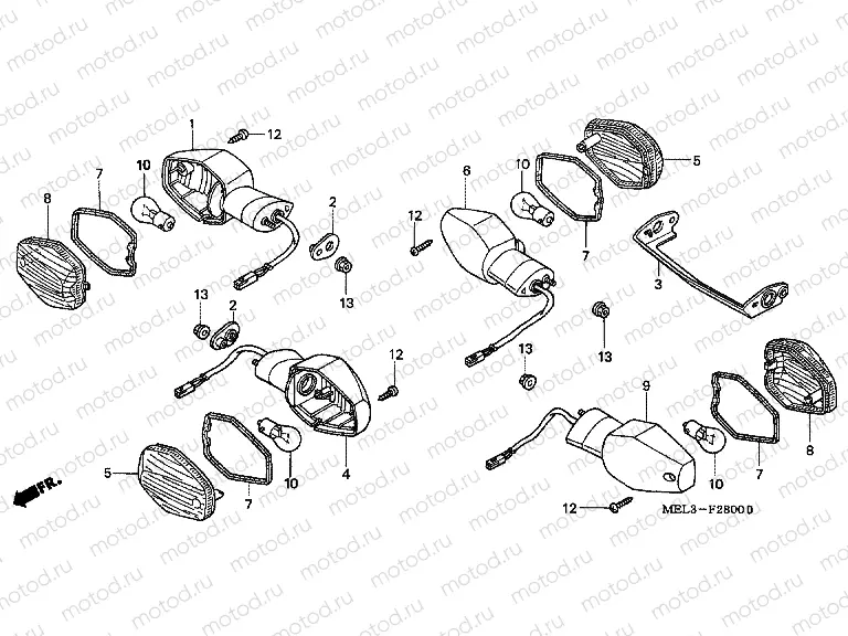 F-28 FLASHING (CBR1000RR4 / 5)