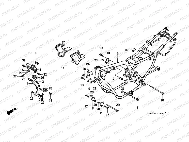 F-28 FRAME HOUSING