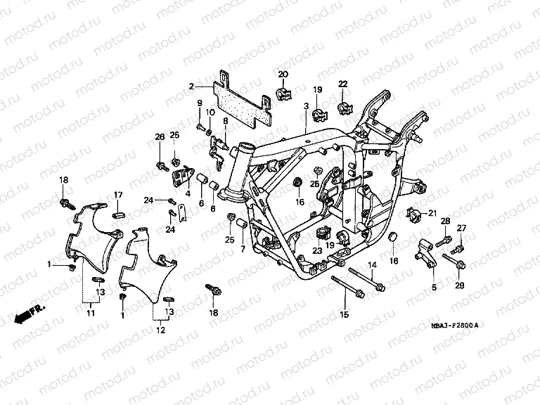 F-28 FRAME HOUSING