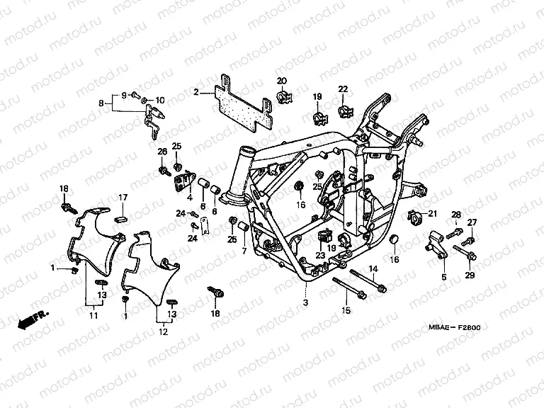 F-28 FRAME HOUSING