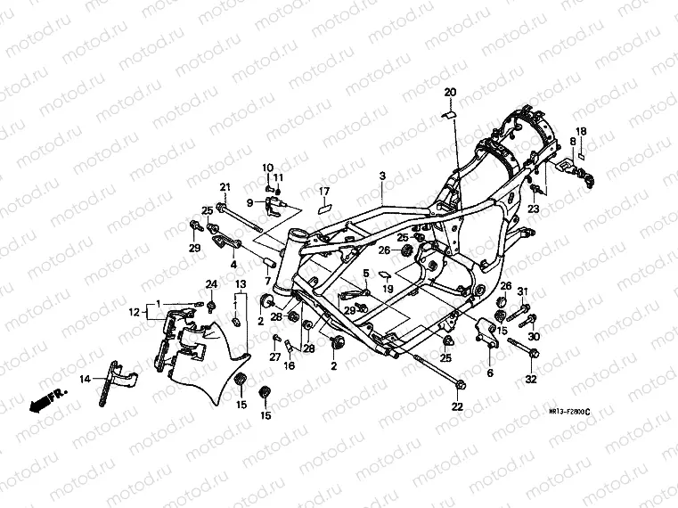 F-28 FRAME HOUSING