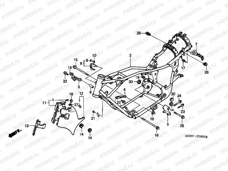 F-28 FRAME HOUSING