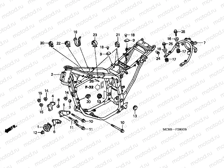 F-28 FRAME HOUSING