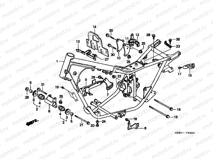 F-28 FRAME HOUSING