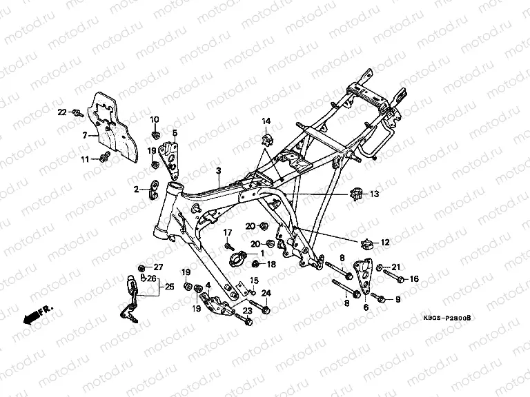 F-28 FRAME HOUSING