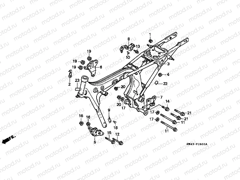 F-28 FRAME HOUSING