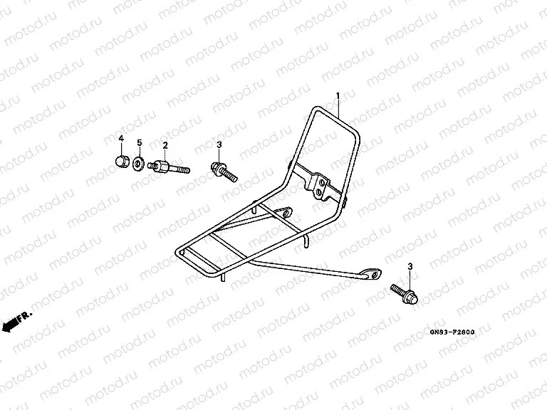 F-28 FRONT SUPPORT