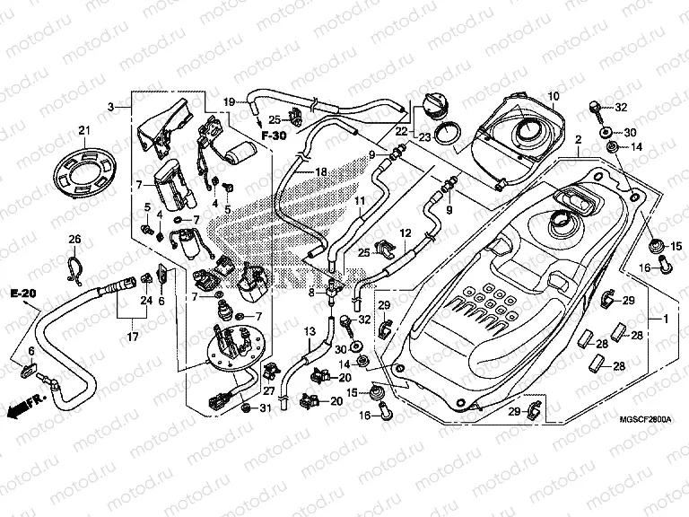 F-28 FUEL TANK / FUEL PUMP