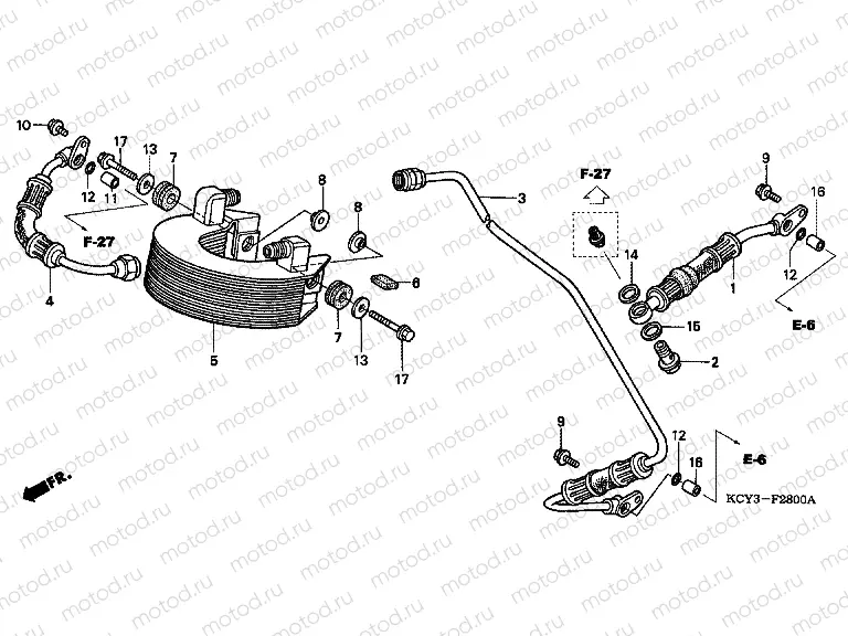 F-28 OIL COOLER