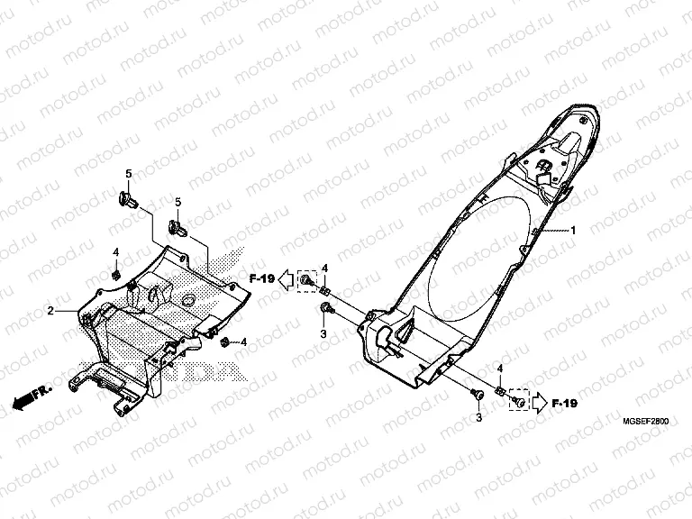 F-28 REAR FENDER