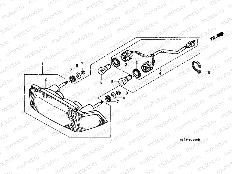 F-28 REAR LAMP