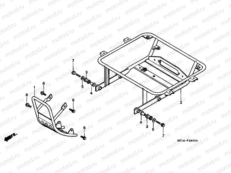 F-28 TRUNK HOLDER (TRX200)