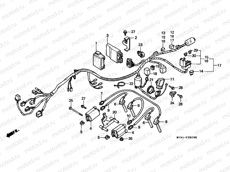 F-28 WIRE HARNESS