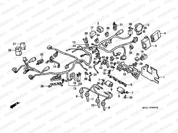 F-28 WIRE HARNESS/IGNITION COIL
